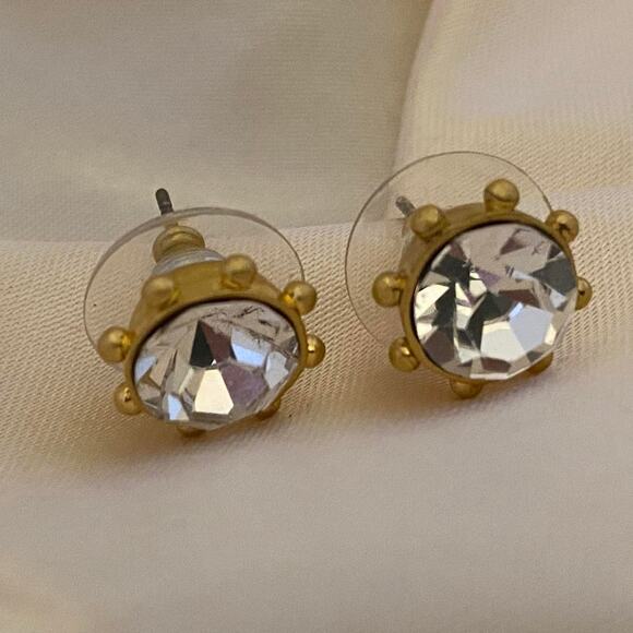 Kate Spade New York Jewelry - Kate Spade “Flying Colors” Crystal Bezel Earrings